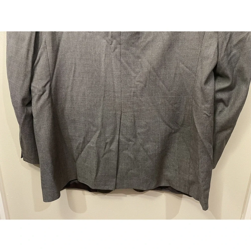 Brooks Brothers Loro Piana‎ Blazer Men 46L Long Grey Super 110s Wool Sport Coat